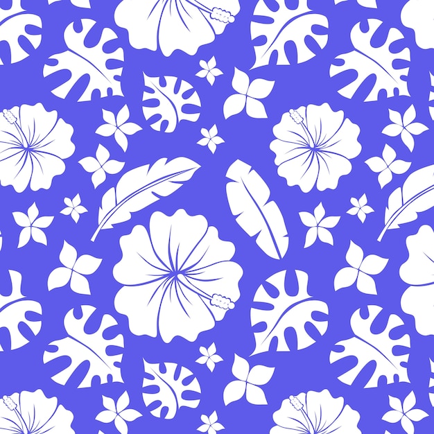 Free Vector hand drawn hawaiian shirt pattern illustration