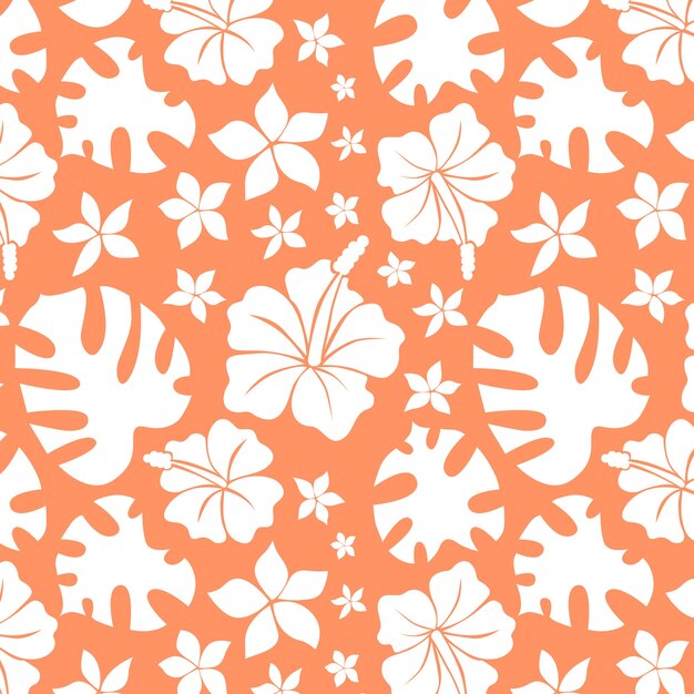 Hand drawn hawaiian shirt pattern illustration