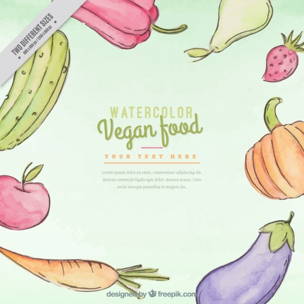 Free vector hand drawn healthy ingredients background