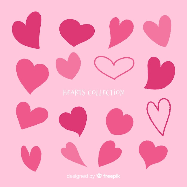 Коллекция рисованной сердца