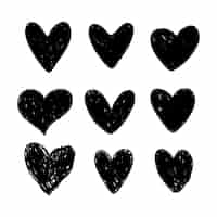 Free vector hand drawn heart symbol illustration