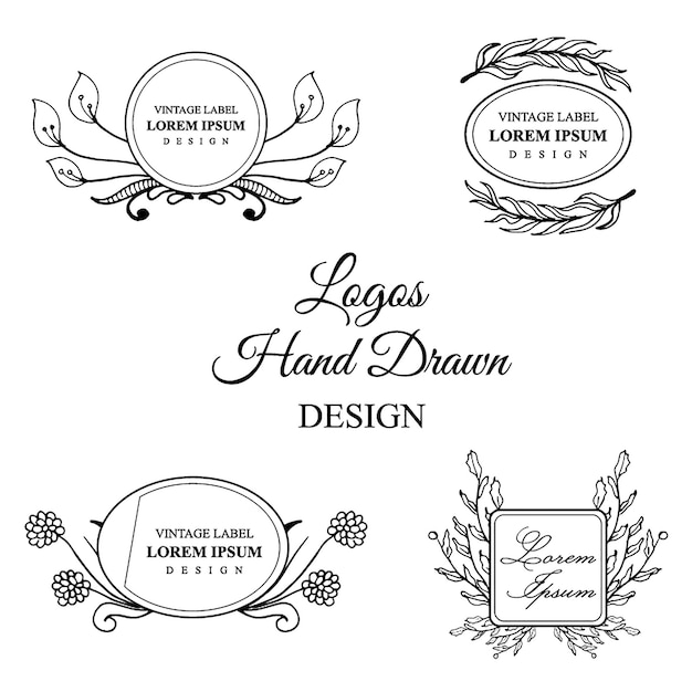 Hand Drawn Herbs Logo Design