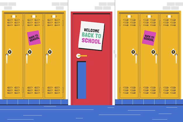 Free vector hand drawn high school illustration