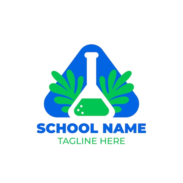 Free vector hand drawn high school logo design