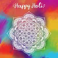 Free vector hand drawn holi festival beautiful design and colourful background