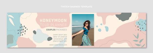 Hand drawn honeymoon twitch banner