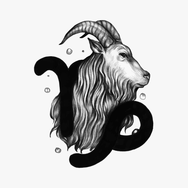 Hand drawn horoscope symbol of illustration