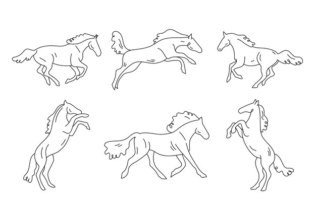 Ручной рисунок лошади
