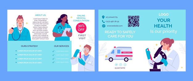 hand drawn hospital template