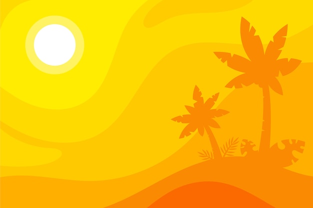 Free vector hand drawn hot background