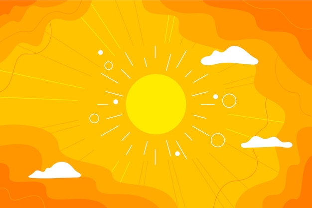 Free Vector hand drawn hot background