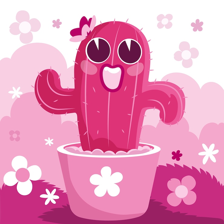 無料Vector 手描きのホットピンクのイラスト
