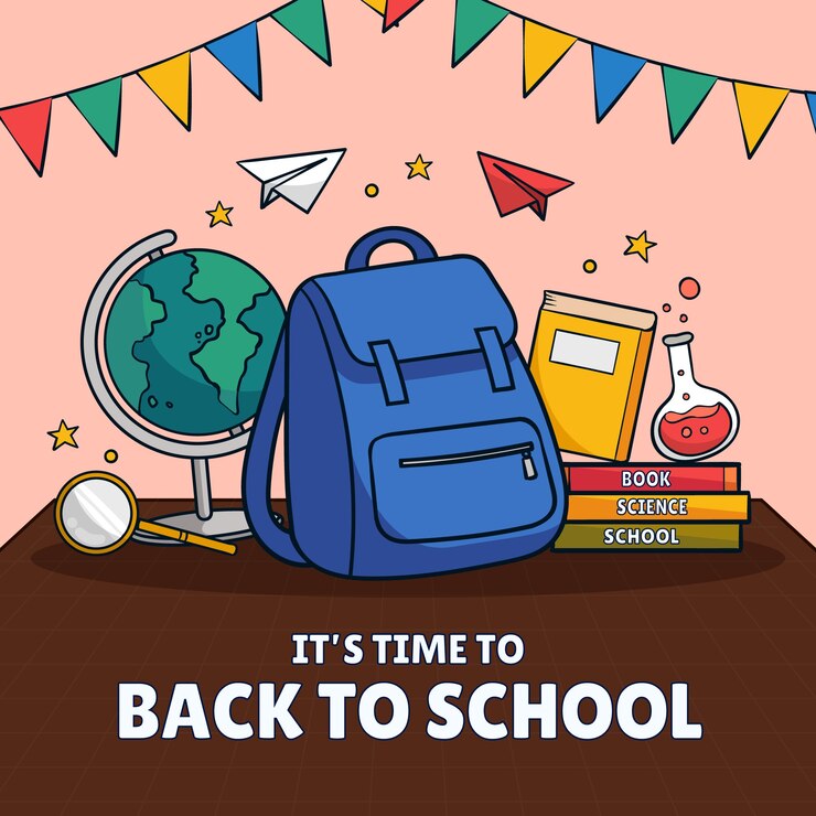 Free Vector hand drawn illustration for back to school season