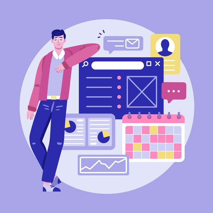 Free Vector hand drawn illustration business planning