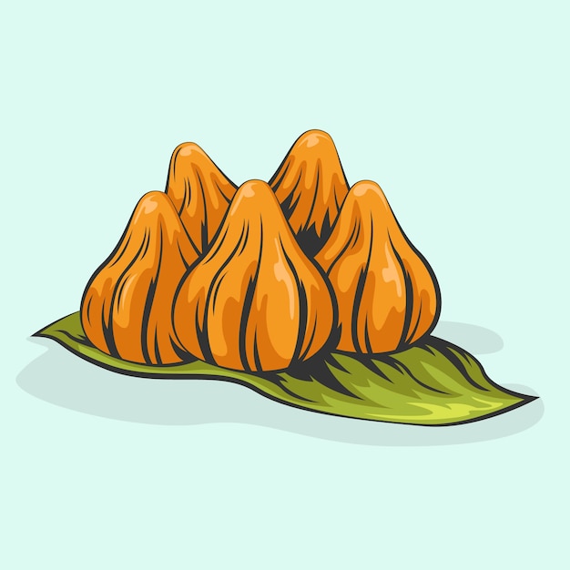 Free vector hand drawn illustration delicious modak