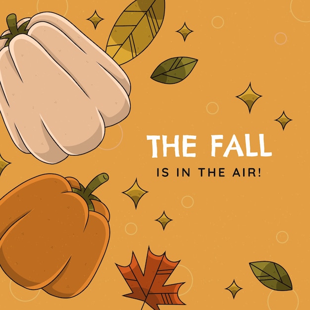 Free vector hand drawn illustration for fall season celebration