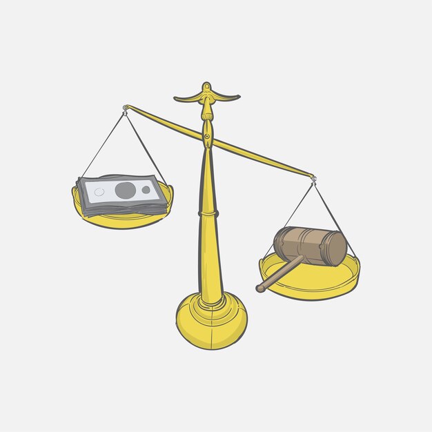 Рисованная иллюстрация справедливости
