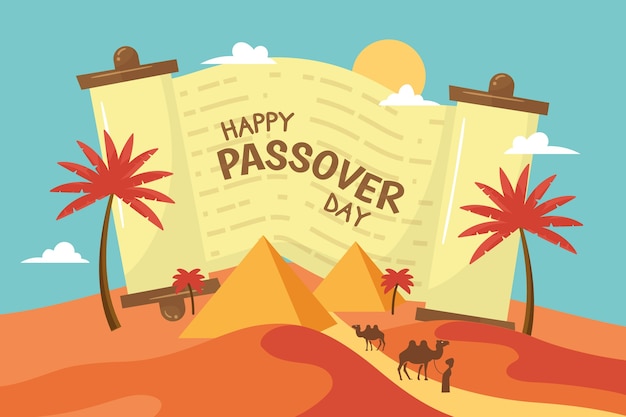 Free vector hand drawn illustration of passover event