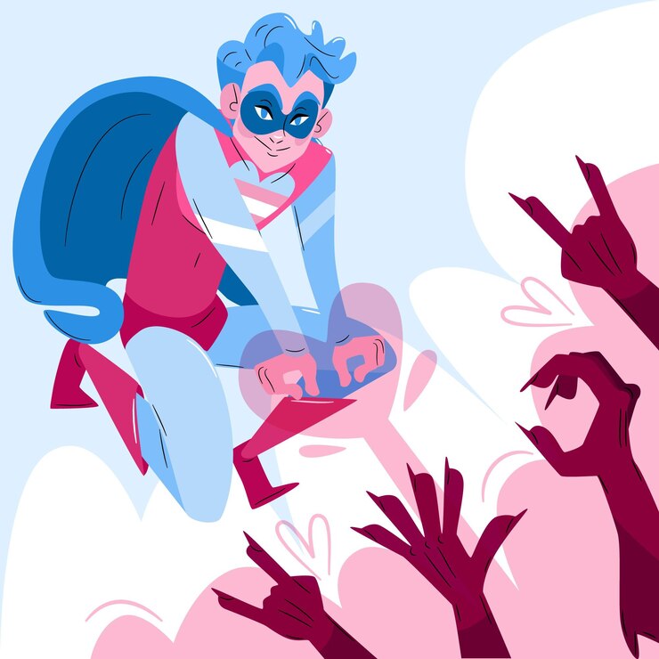 Free Vector hand drawn illustration of stop transphobia concept