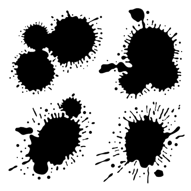 Free vector hand drawn ink splash element