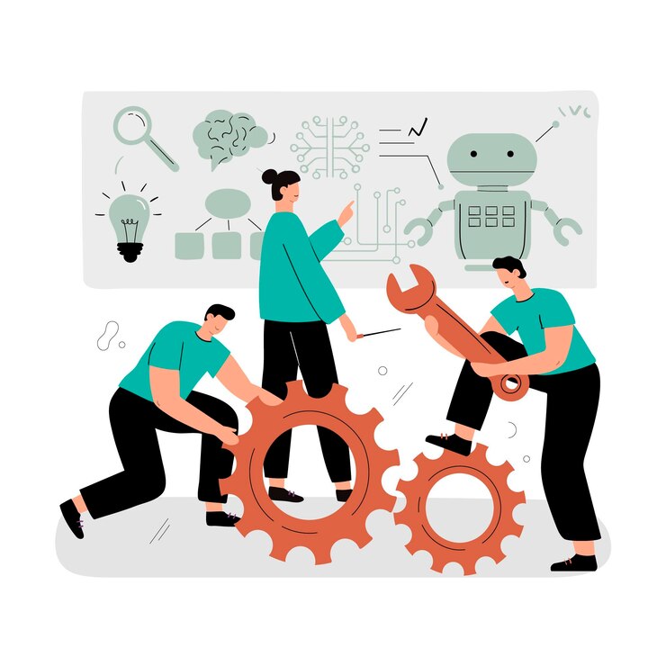 Free Vector hand drawn innovation concept