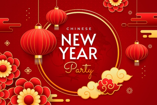 중국 새해 축제를 위한 손으로 그린 인스타그램 스토리 컬렉션
