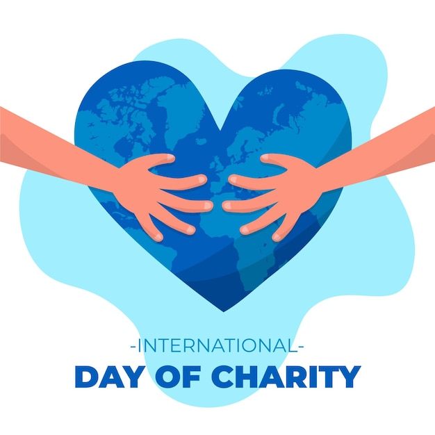 Hand drawn international day of charity concept