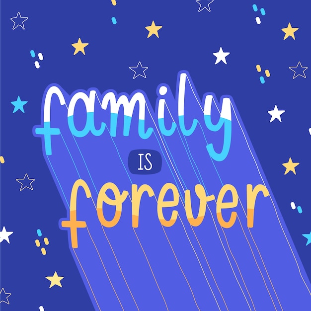 Hand drawn international day of families