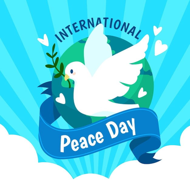 Hand drawn international day of peace concept