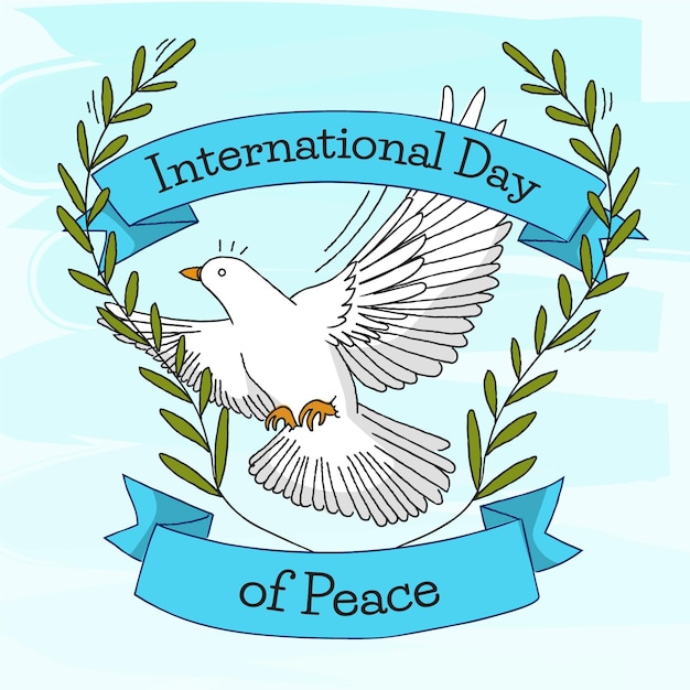 Free vector hand drawn international day of peace concept