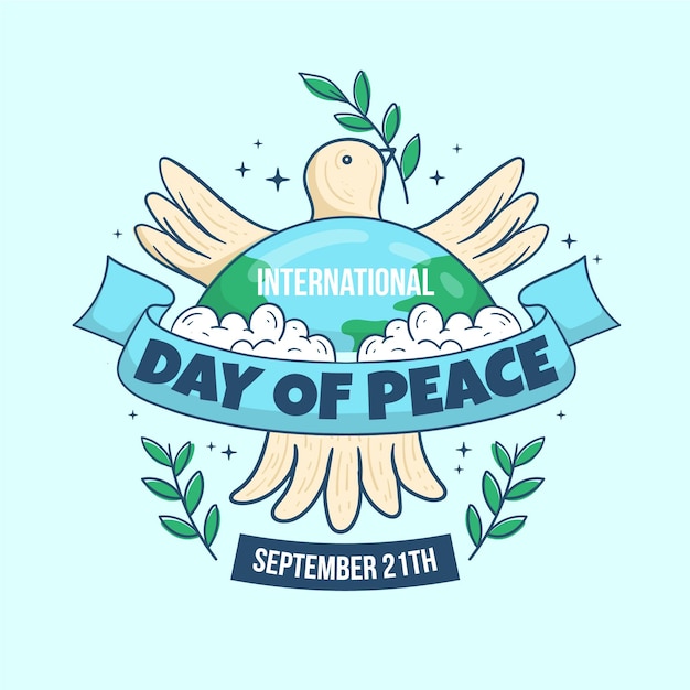 Hand drawn international day of peace