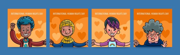 Коллекция сообщений instagram к международному дню прав человека