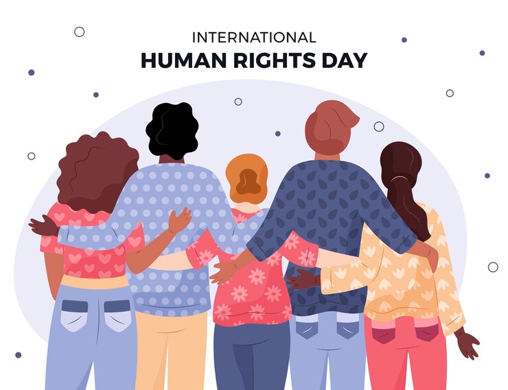 Free Vector hand drawn international human rights day