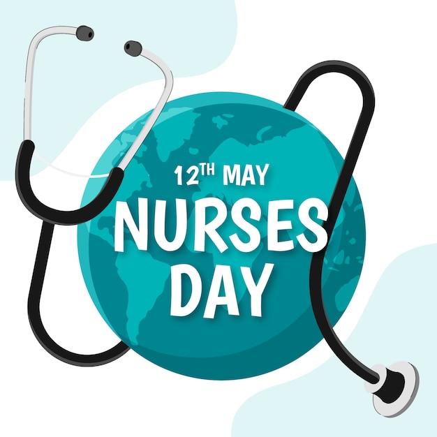 Hand drawn international nurses day illustration
