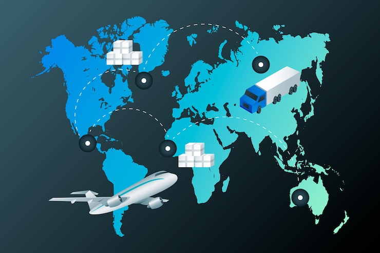 Free Vector hand drawn international trade