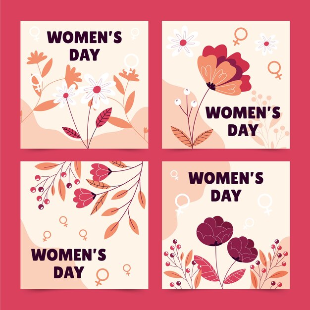 Коллекция сообщений instagram к международному женскому дню