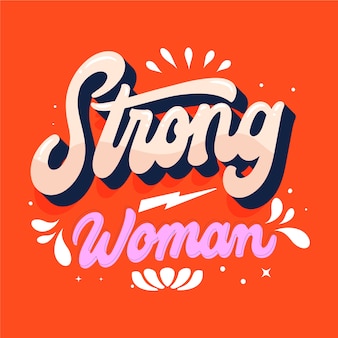 Free Vector | Hand drawn international women's day lettering