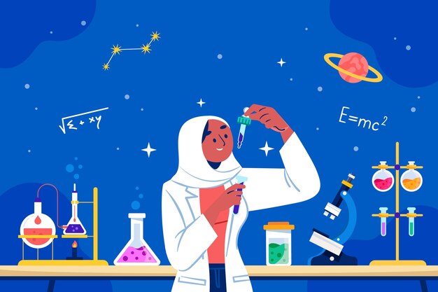 Нарисованная рукой иллюстрация иранской женщины