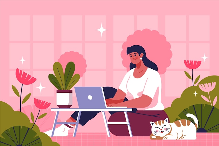 Free Vector hand drawn iranian women illustration