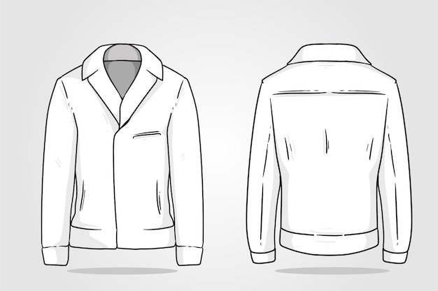 Free vector hand drawn jacket outline illustration