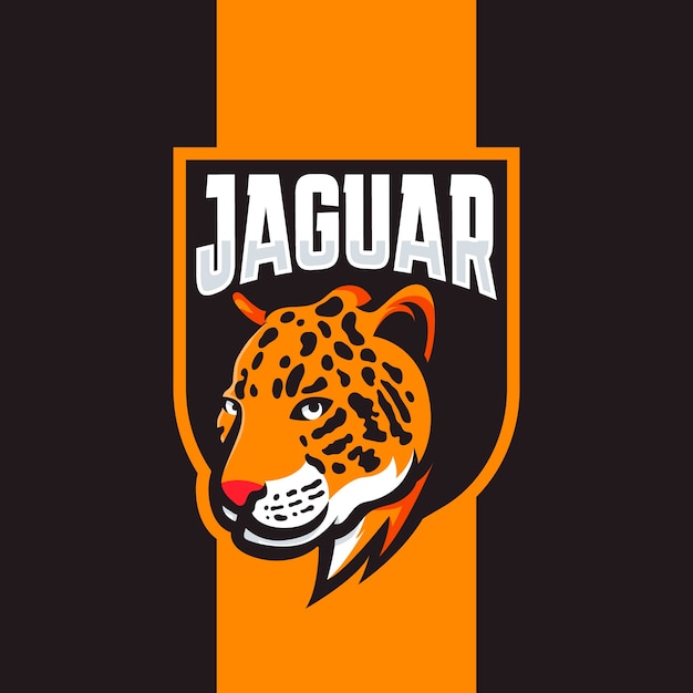 Ручной обращается дизайн логотипа ягуара