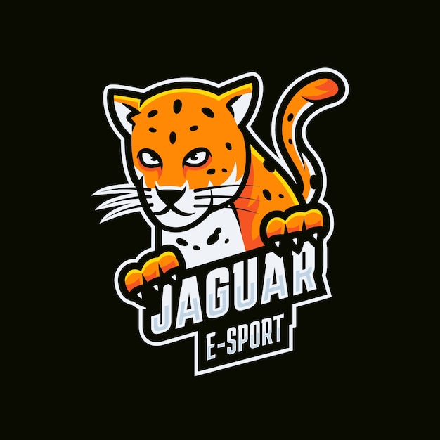 Free vector hand drawn jaguar logo design