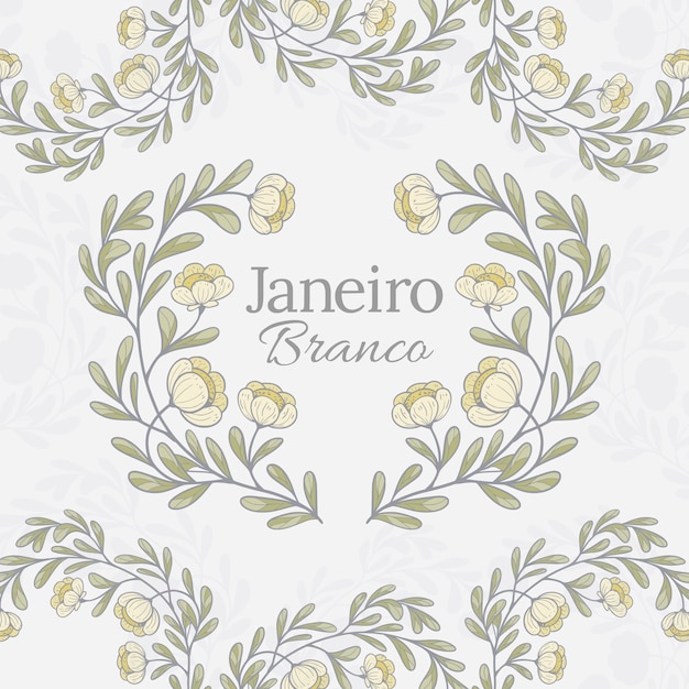 Free vector hand drawn janeiro branco illustration