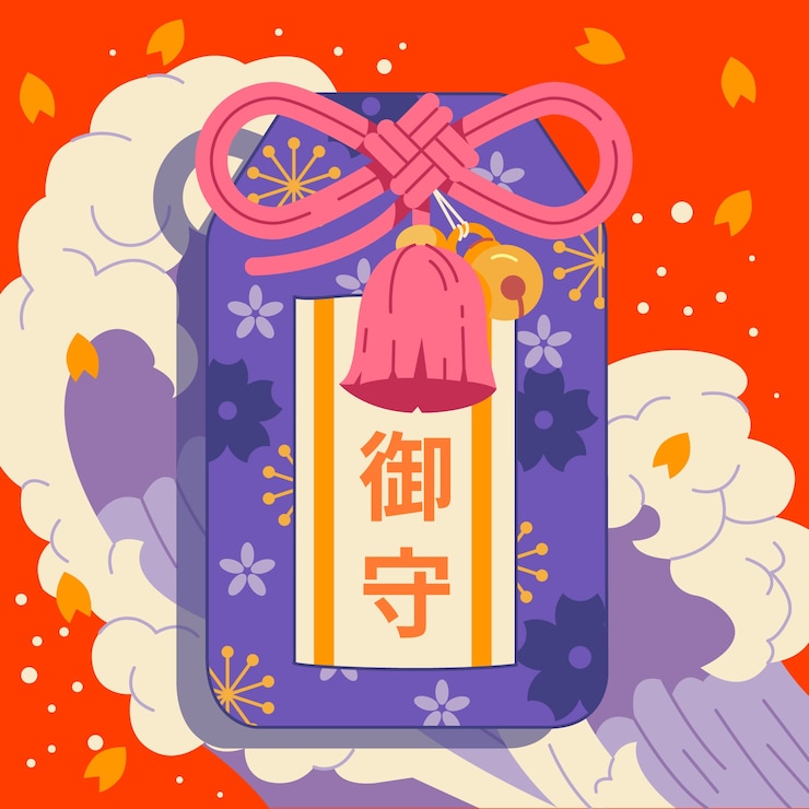 無料Vector 手描きのお守りイラスト