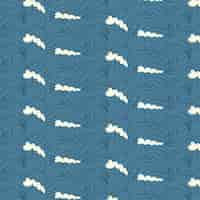 Free vector hand drawn japanese wave pattern illustration