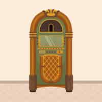 Free vector hand drawn jukebox illustration