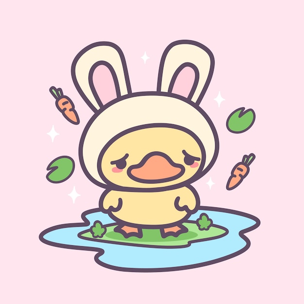 Free Vector hand drawn kawaii animal illustrations