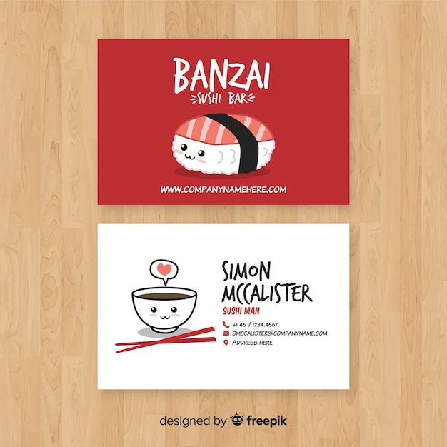 Download Free Sushi Concept Business Card Template Free Psd File Use our free logo maker to create a logo and build your brand. Put your logo on business cards, promotional products, or your website for brand visibility.