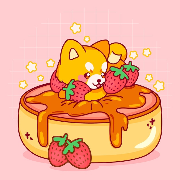 Cute Kawaii Food Clipart Collection 10974192 Vector Art at Vecteezy