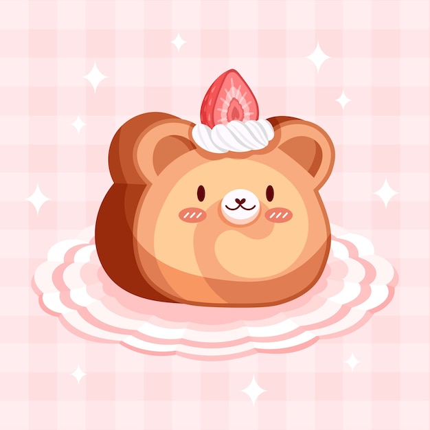 無料ベクター 手描きのかわいい食べ物のイラスト